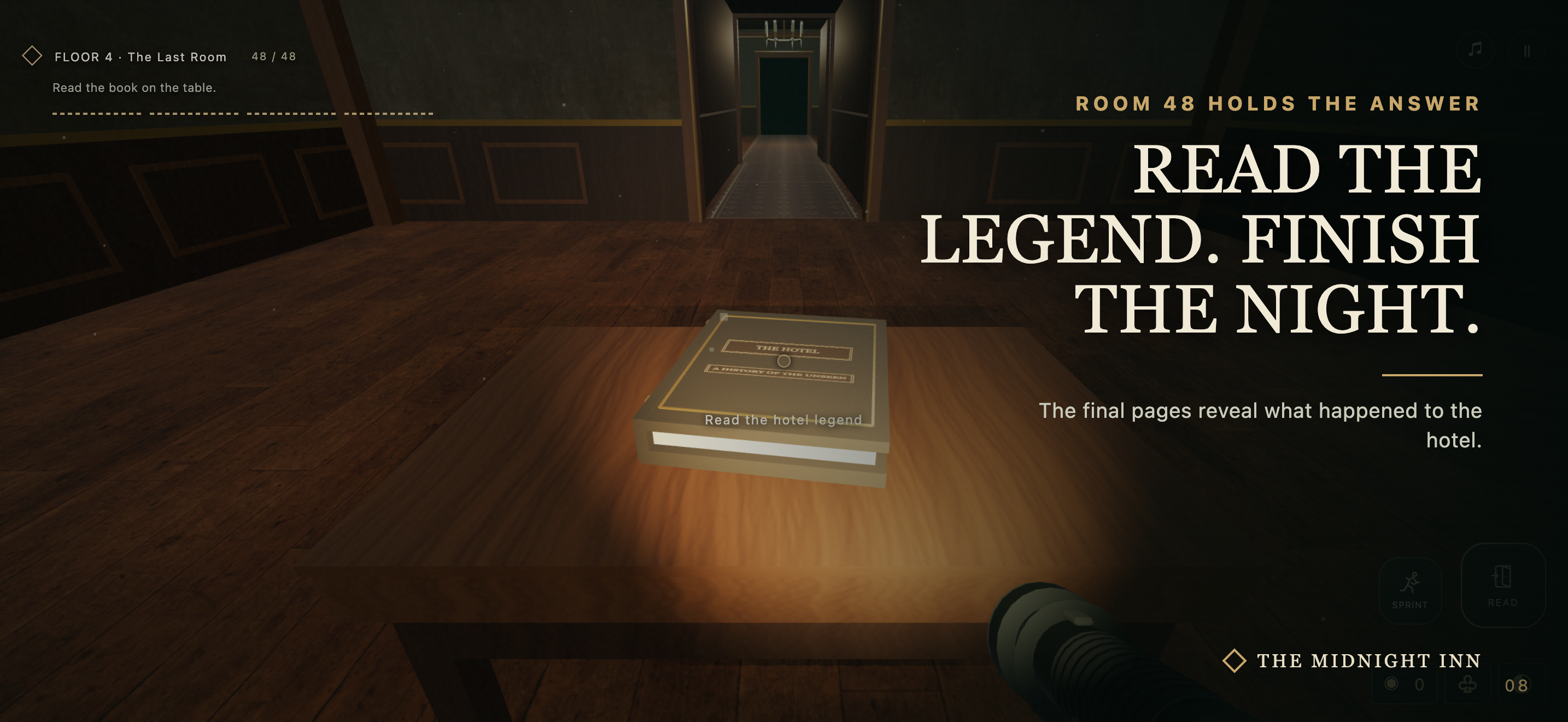 Read the truth in the final room